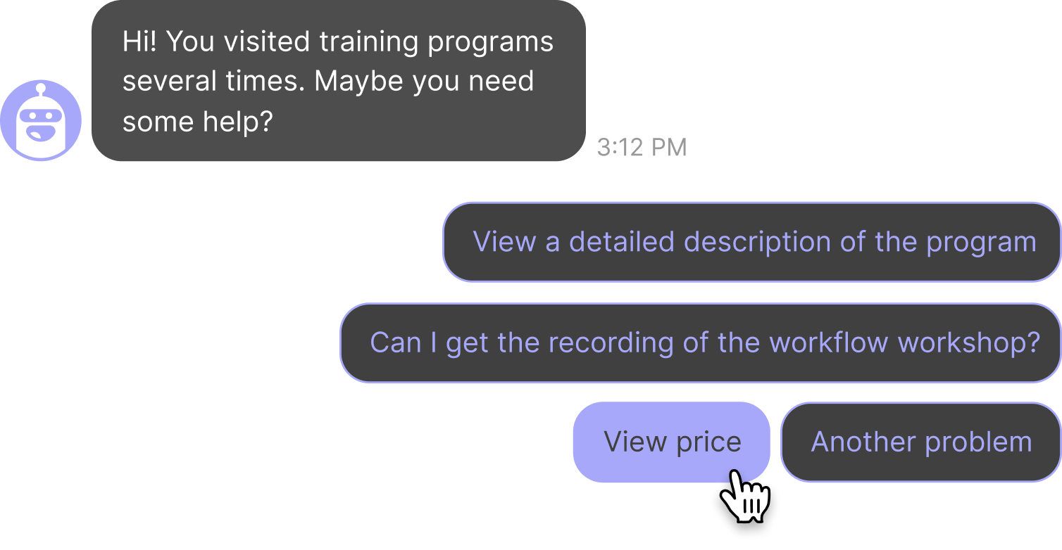 Guide users to revenue