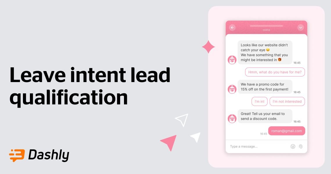 Stop visitors at the exit with a leave-intent chatbot