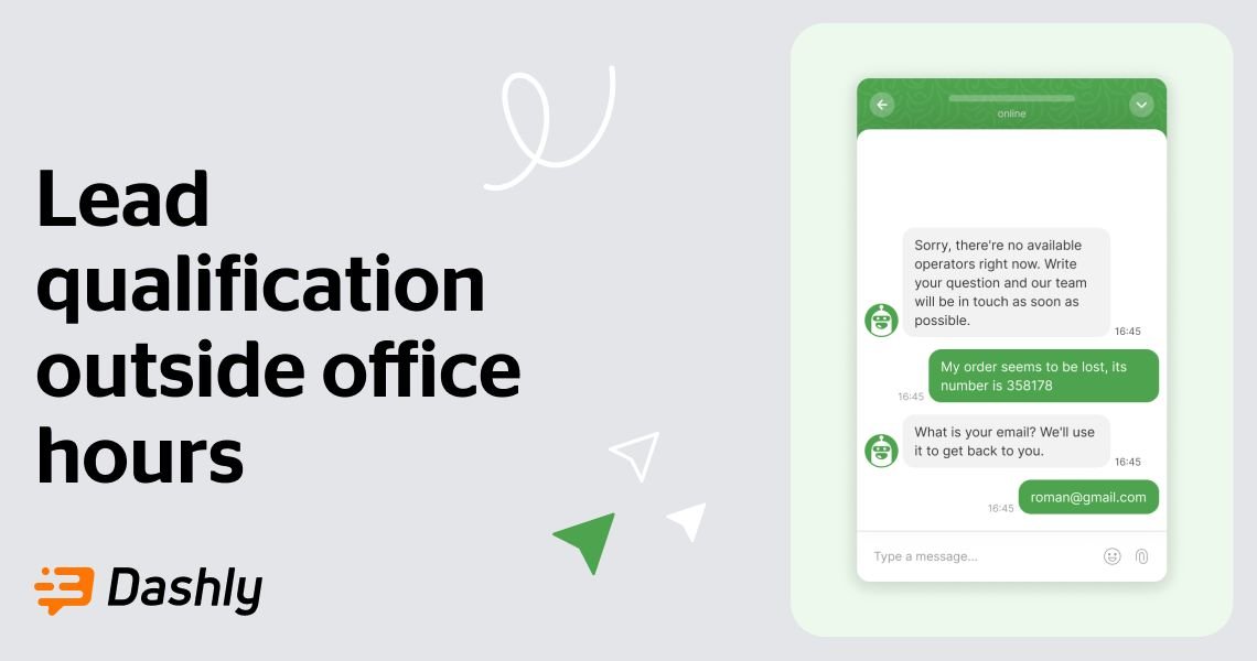 Collect leads 24/7, even outside working hours