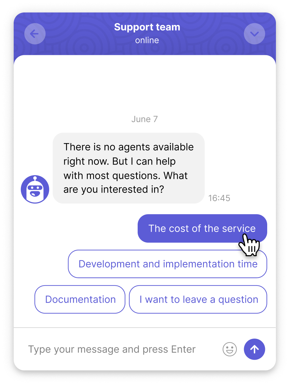 Late-night chatbot collects lead while team sleeps