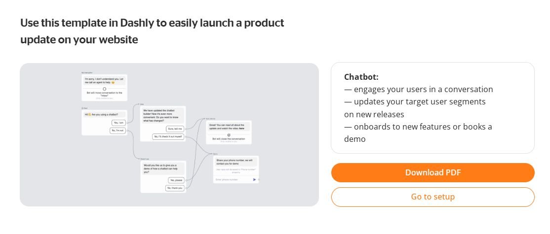 Announce product updates to the right user segments
