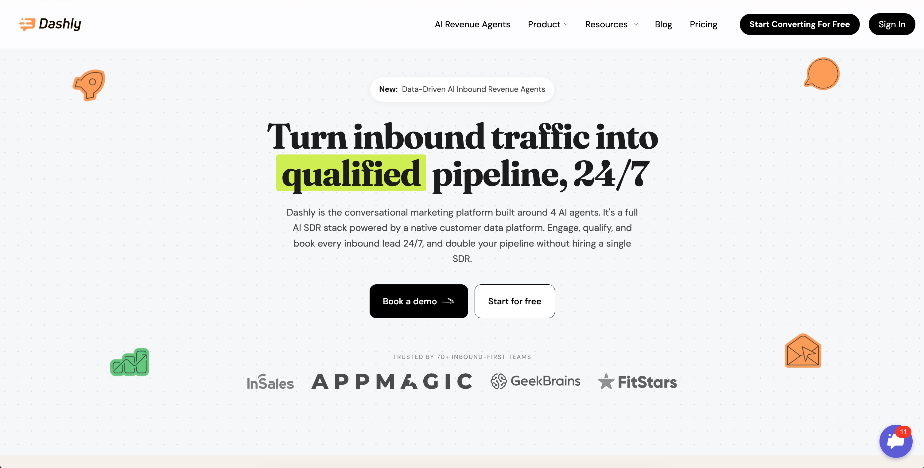 Dashly — product screenshot