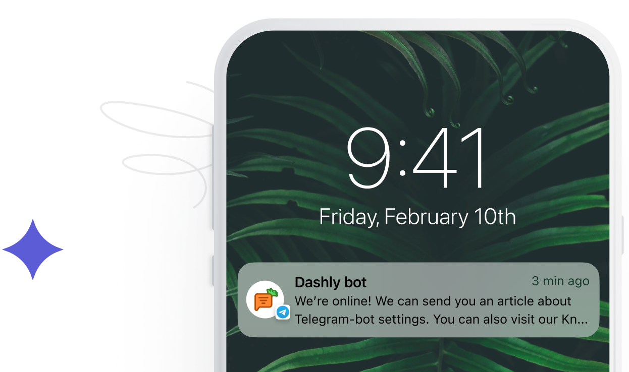 Telegram bot for support — customer communication